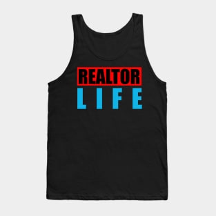 Realtor Life Fathers Day Gift Funny Retro Vintage Tank Top